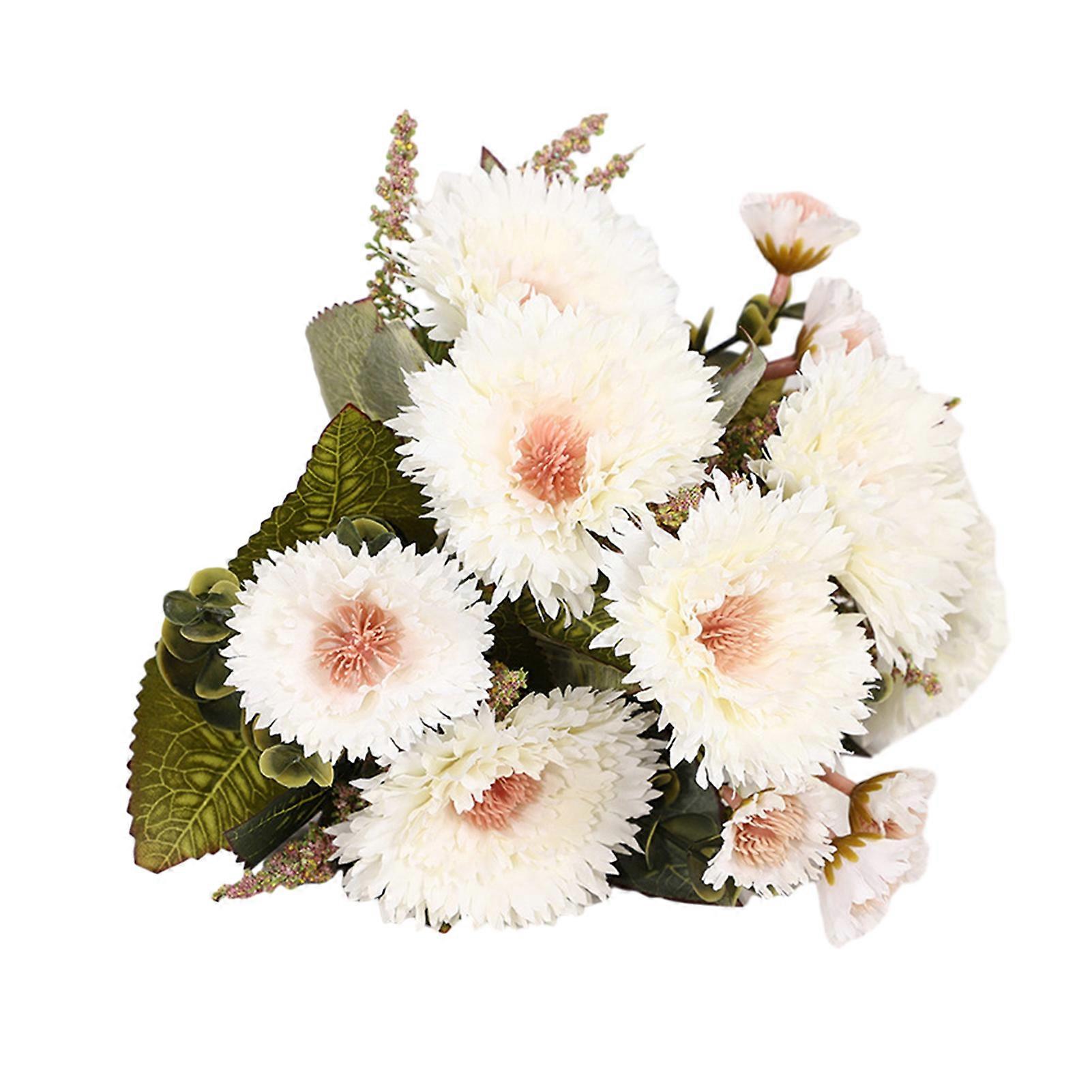 Realistic Artificial Chrysanthemum Bouquet Exquisite No Watering Fake Chrysanthemum Flowers Home Wedding Decoration