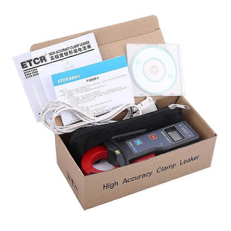 ETCR6500 Current Clamp Meter mA Level CT Integral Approach Leaker High Precision AC With RS232 Data Hold 0~300A Peak Value