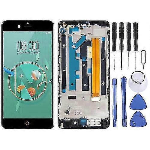 Oem Lcd Screen Compatible With Zte Nubia Z17 Mini Nx569j Nx569h Digitizer Complete Assembly With Frame Black)