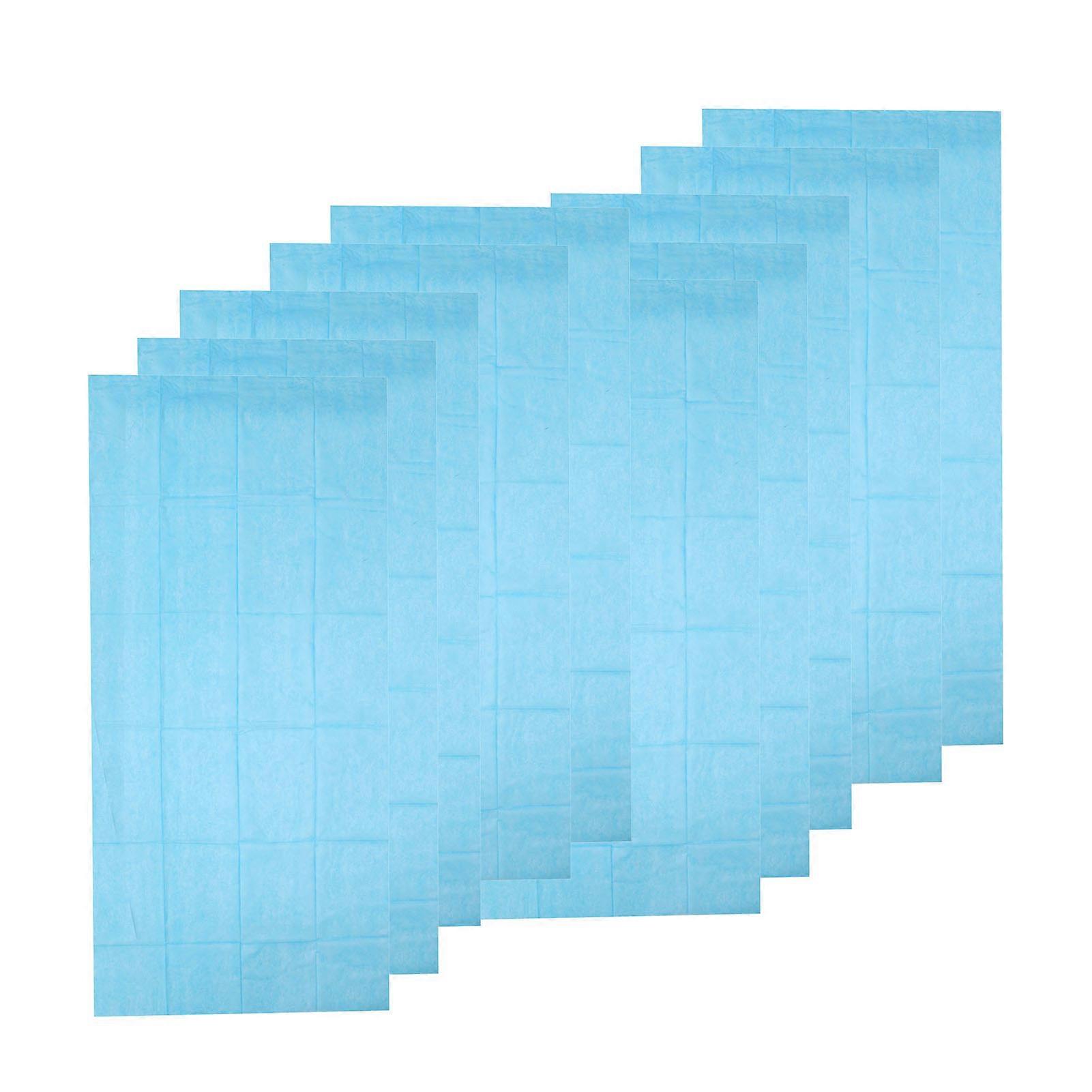 10pcs Massage Bed Sheets Blue Disposable Massage Table Cover for Tattoo Parlors Dentistry