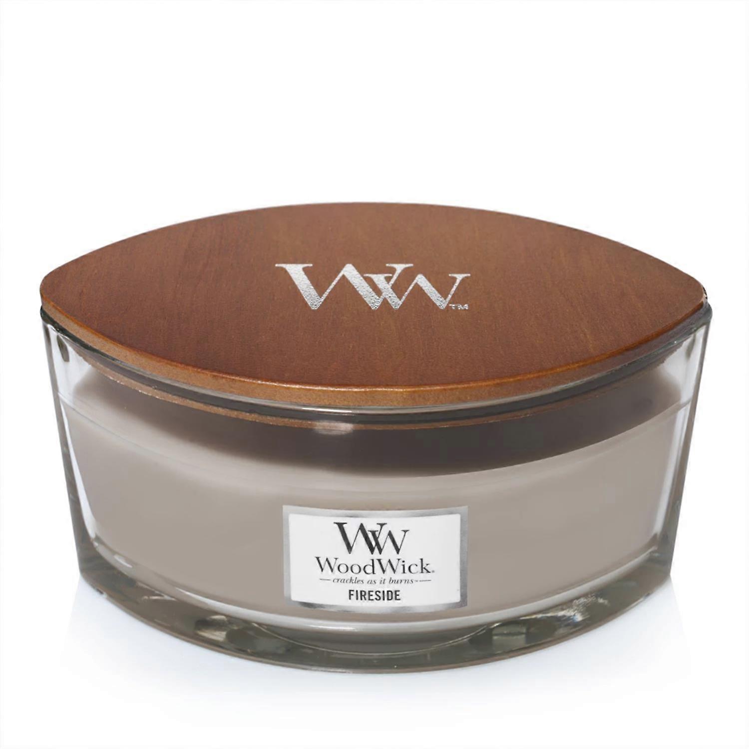 Woodwick Ellipse Fireside Scented Jar Candle with Crackling Wick