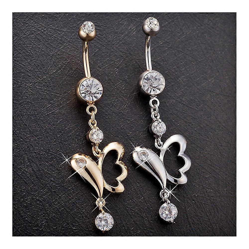 Delicate Butterfly Navel Buckle