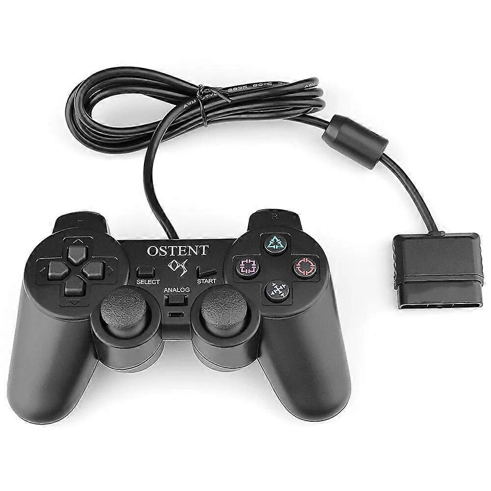 OSTENT Wired Analog Controller Gamepad Joystick Joypad for Sony Playstation PS2 PS1 PS One PSX Console Dual Shock Vibration