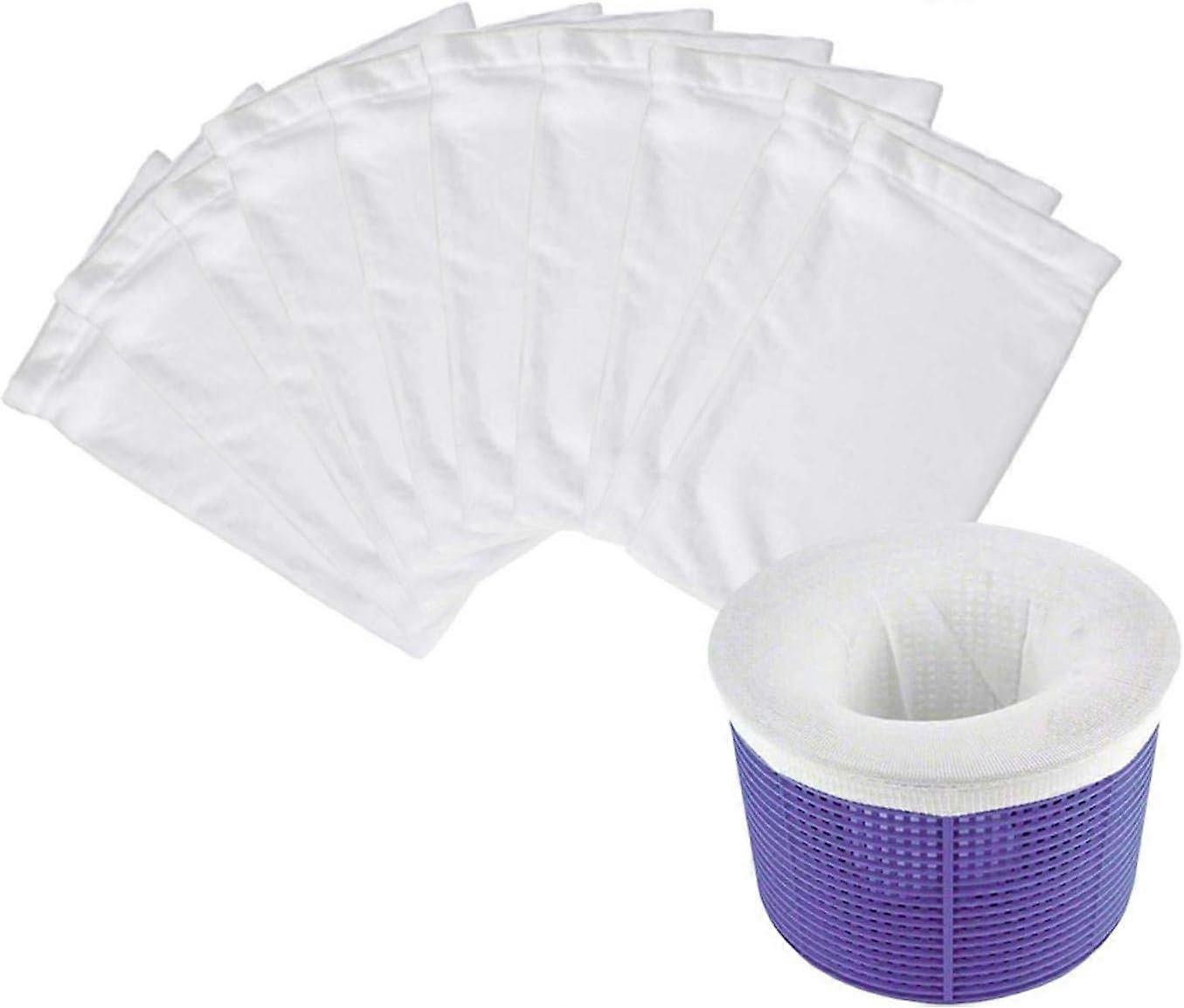 Pool Skimmer Sock Filter, 1/10/20 Pcs Pool Skimmer Socks, Nylon Mesh Pool Filter Pouch, Pre-Filter for Skimmer, for Baskets And Skimmers 13x 22cm