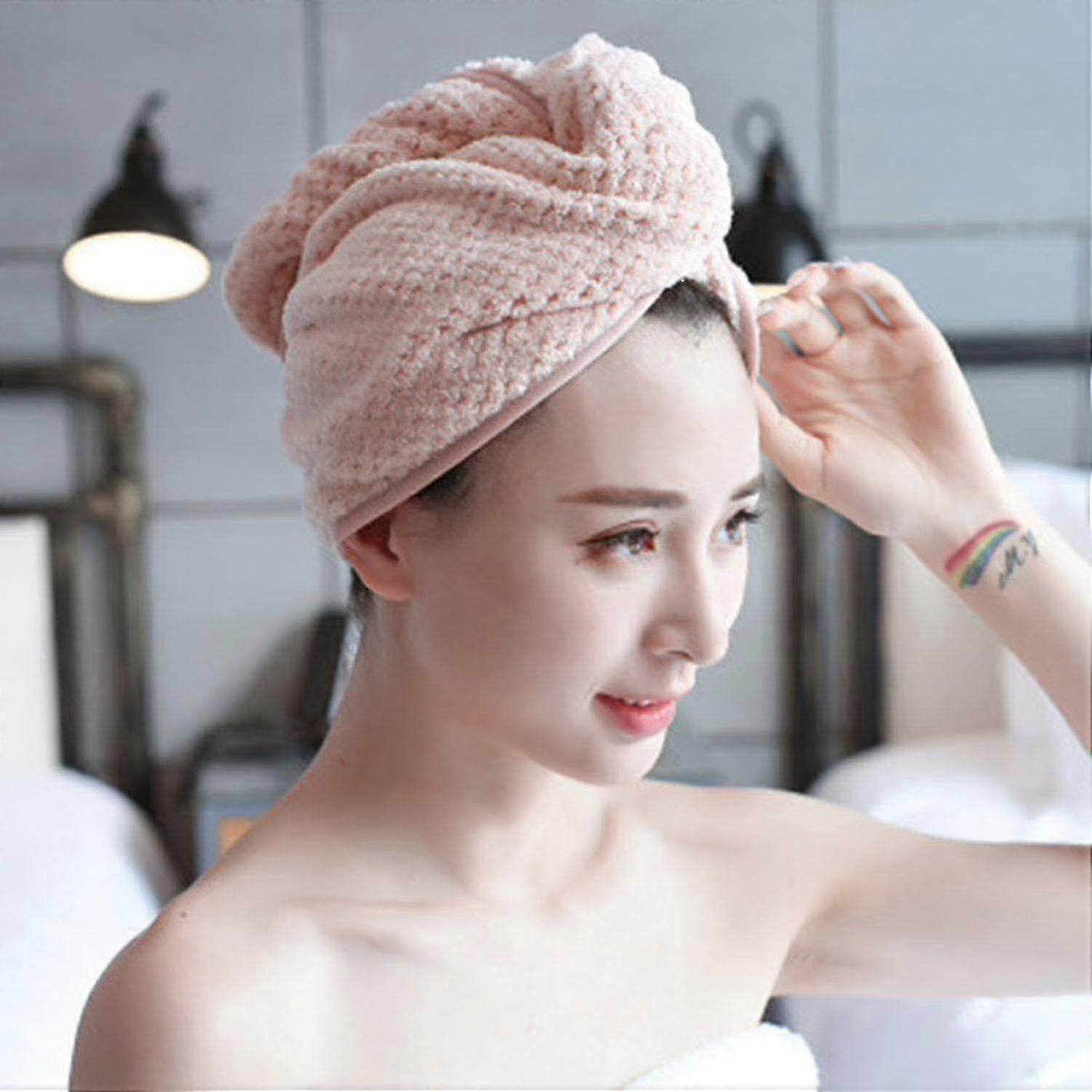 2 Pack serviettes de séchage des cheveux