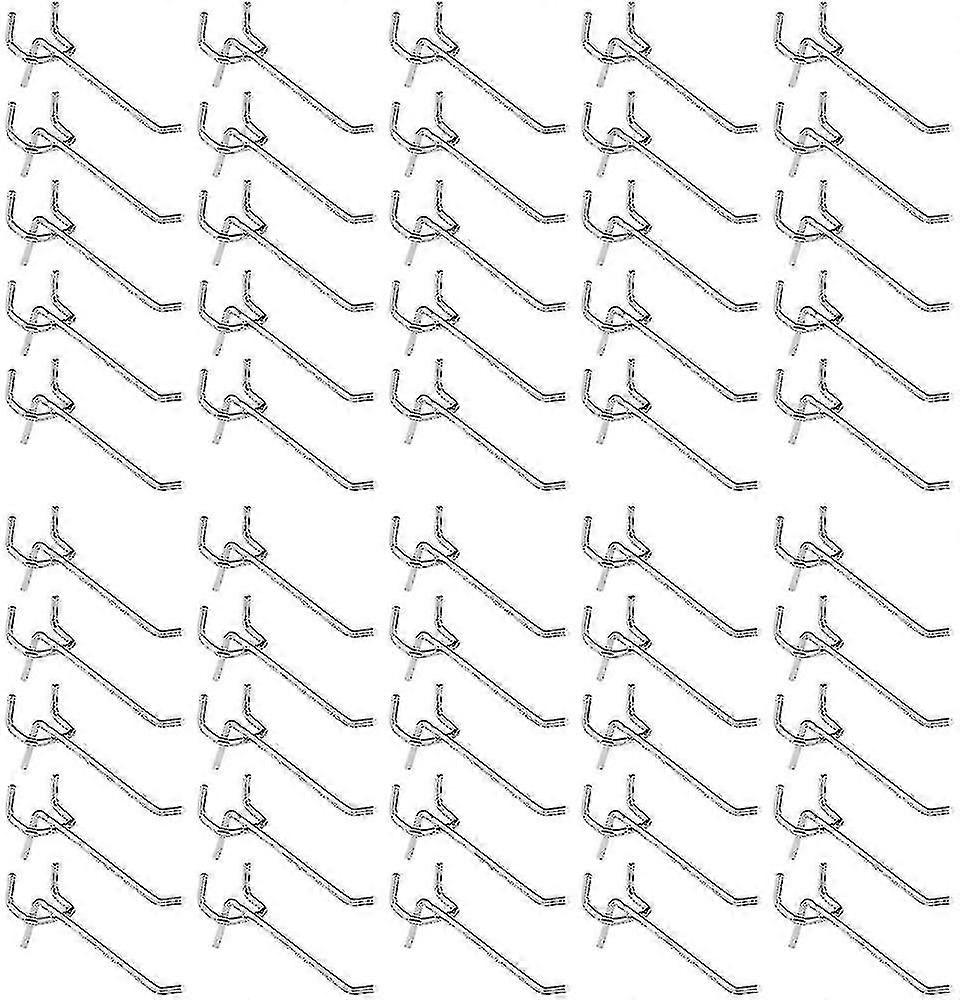 50 Pieces Pegboard Hooks,wall Shelf Hooks For Display Pegboard Garage Store Tools Storage Hanger