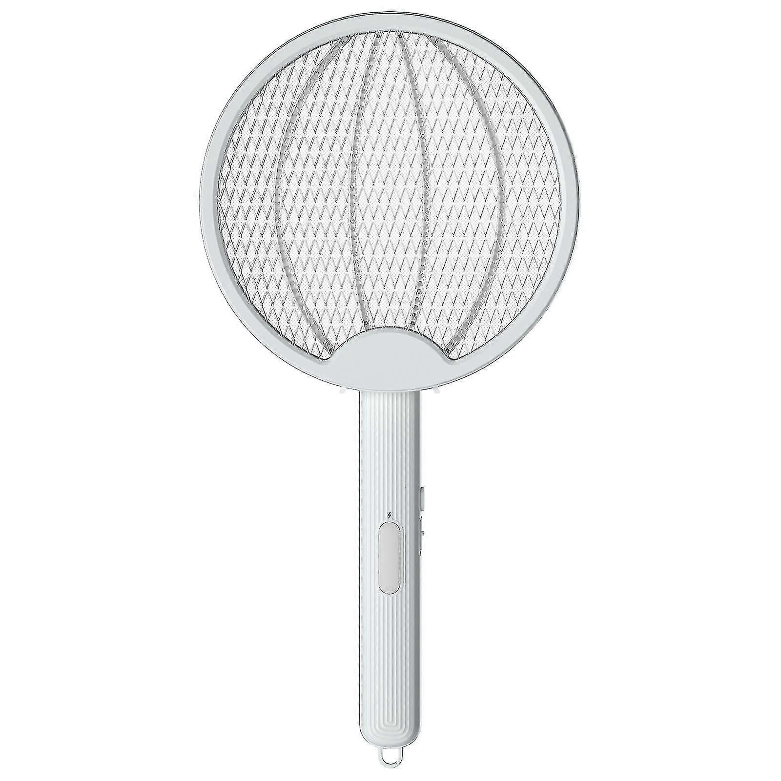 Foldable Electric Fly Swatter Mosquito Racket Adjustable Wall Mounted Handheld Rechargeable