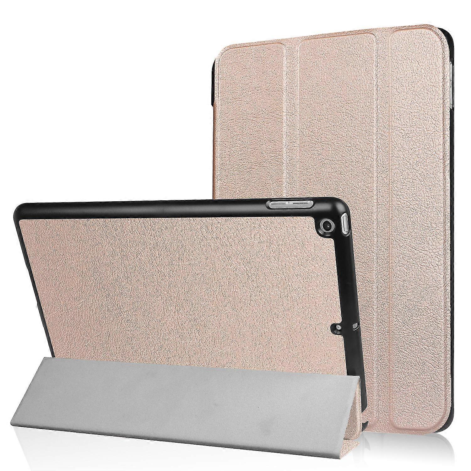 För Ipad 9.7 (2018)/9.7 (2017) Trefaldigt stativ Lätt fullt skydd Smart läder Tablet Case Cover