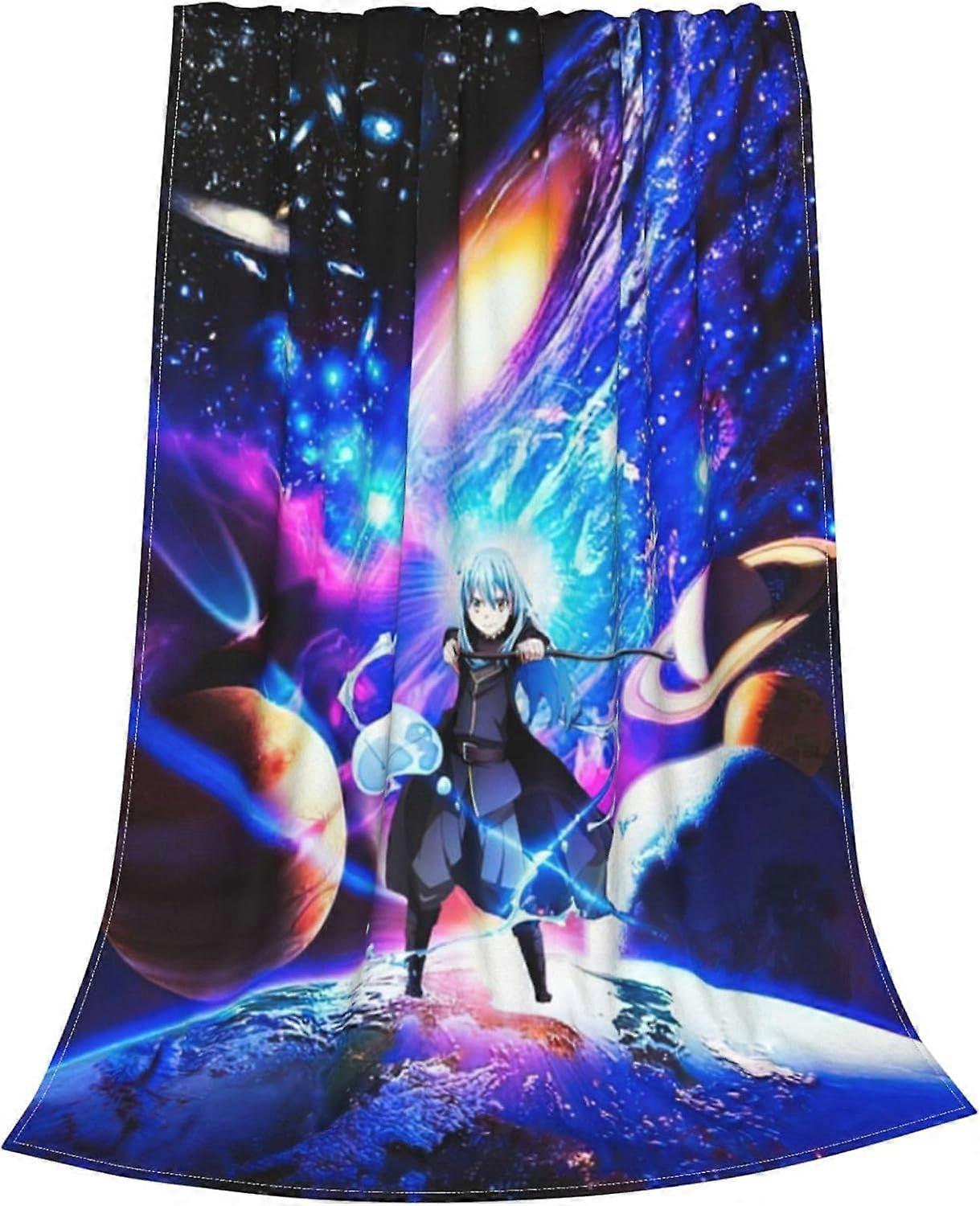 Anime That Time I Got Reincarnated As A Slime Ultra-Soft Flannel Throw Blanket All Seasons Leve para Sofá Cama