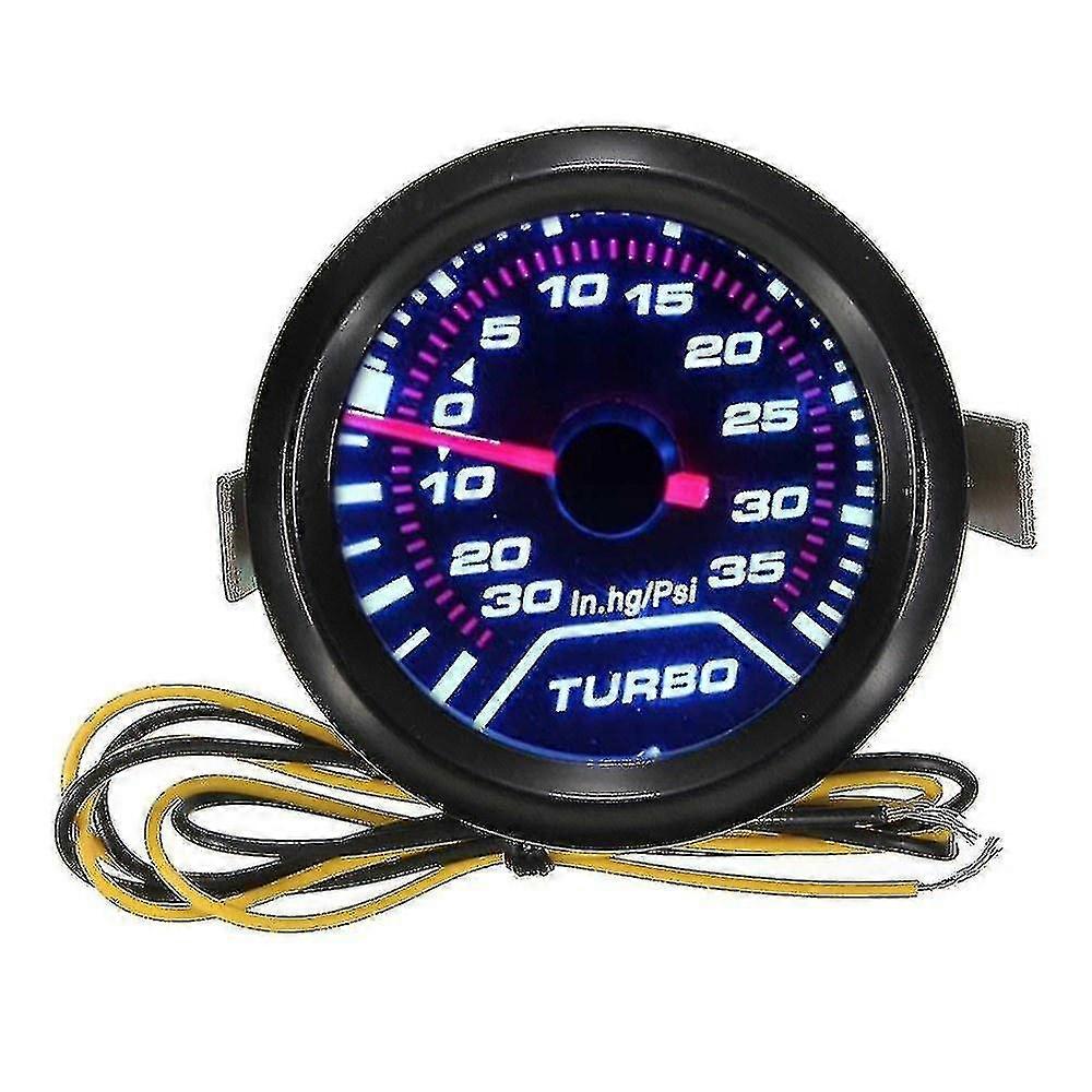 Universal 52mm Car Gauge Pressure Digital Led Turbo Boost Gauges Meter Dial Face