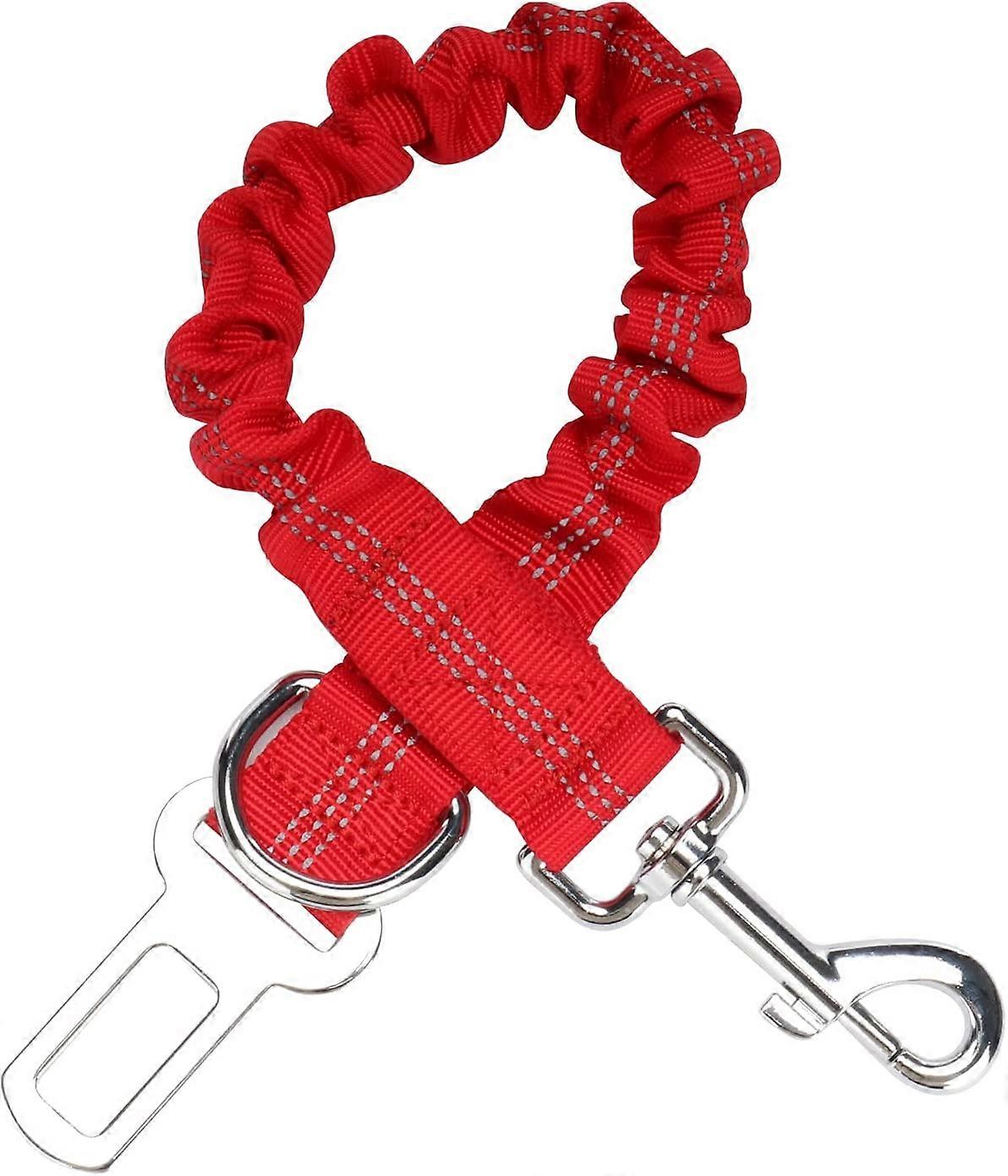 Guinzaglio per auto per cani, pettorina per cani con paraurti elastico elastico per auto per cani Accessori da viaggio per auto regolabili, elastici