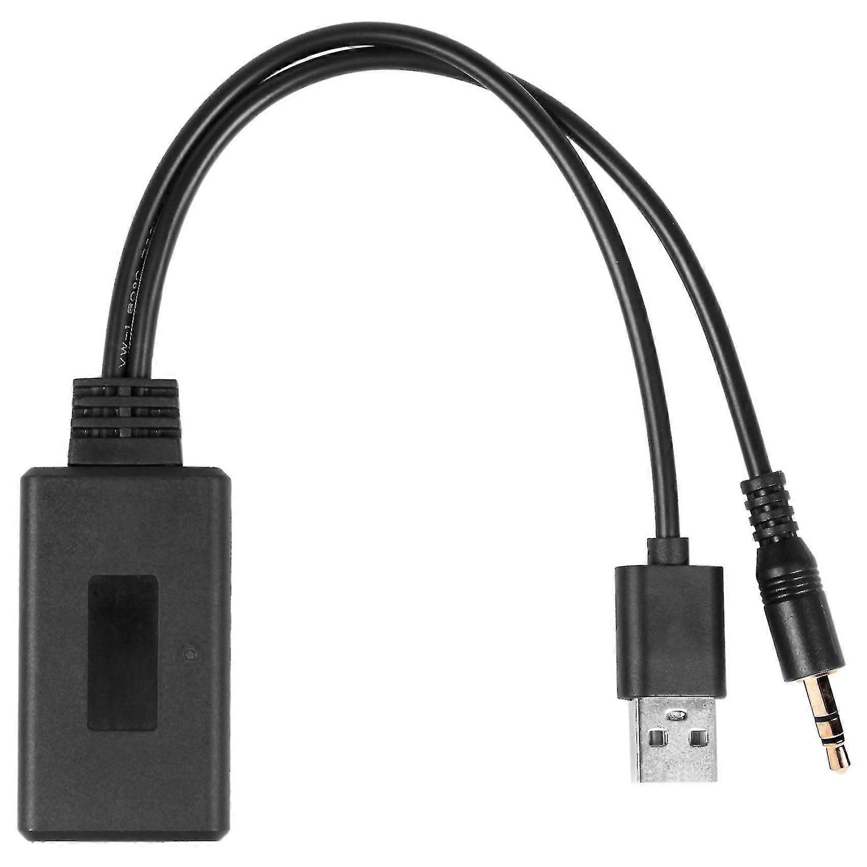 Car Wireless Bluetooth Module Music Adapter Auxiliary Receiver Aux Audio Usb 3.5mm Socket For E90 E