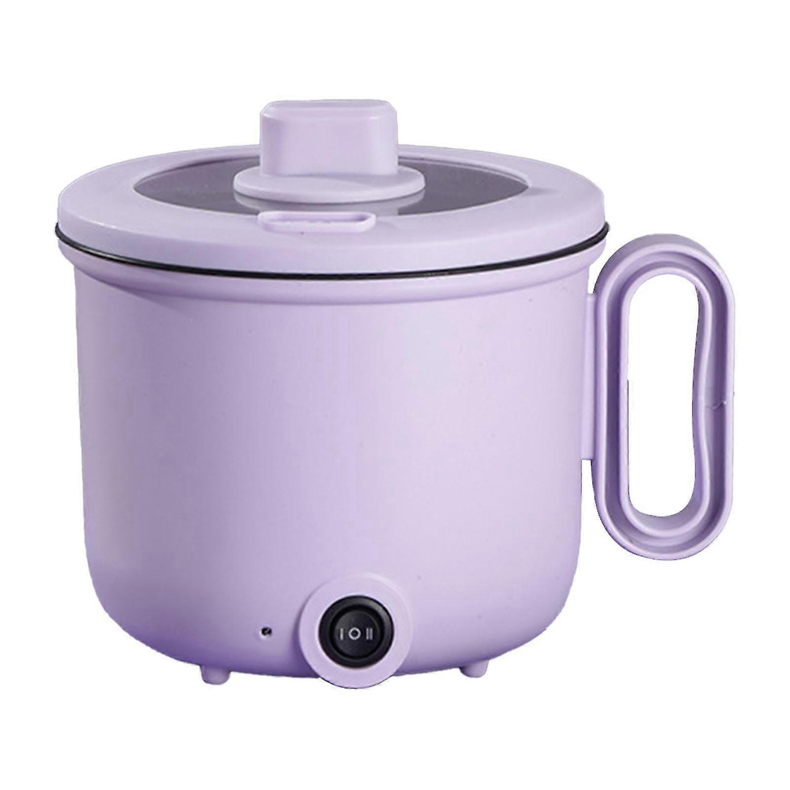 1.5L Multifunction Electric Cooking Pot with Coated Anti-Scald Handle and Clear Lid - AU Plug 220V