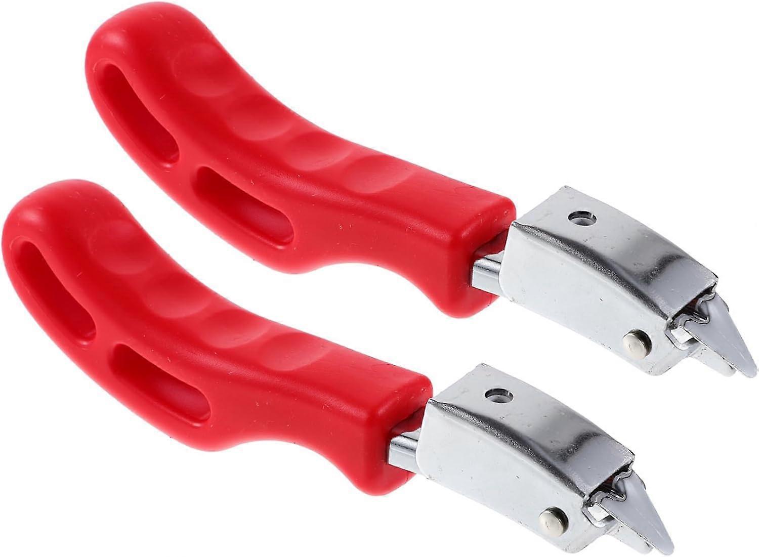 2Pcs Hand Tools Carpenter Hand Puller Ergonomic Staple Puller Staple Remover Stapler Tip Lifting Tool Upholstery Remover