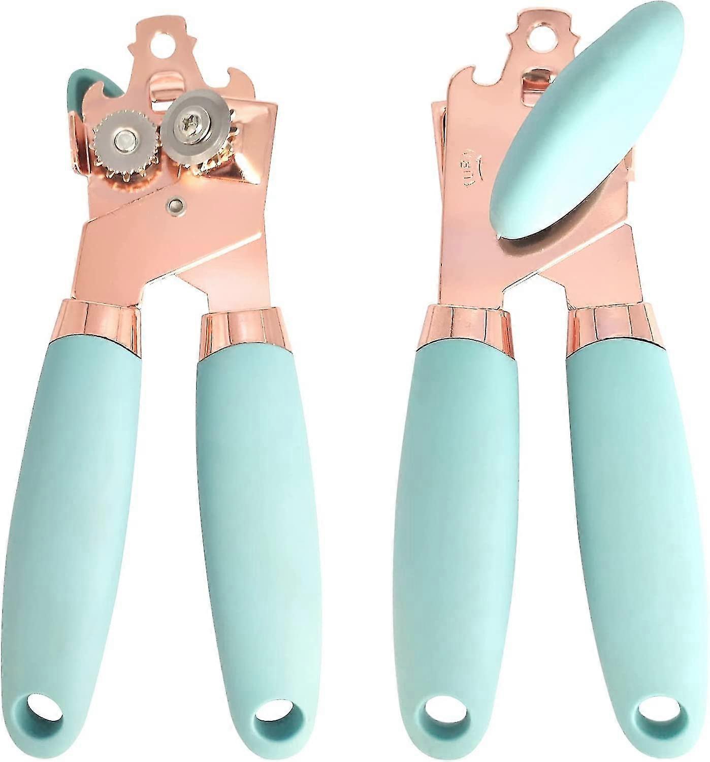 Manual Can Opener, Food Safe Stainless Steel, Kitchen Tool, Tin Lid Can Opener With Non-slip Handle And Ergonomic Rotary Knob