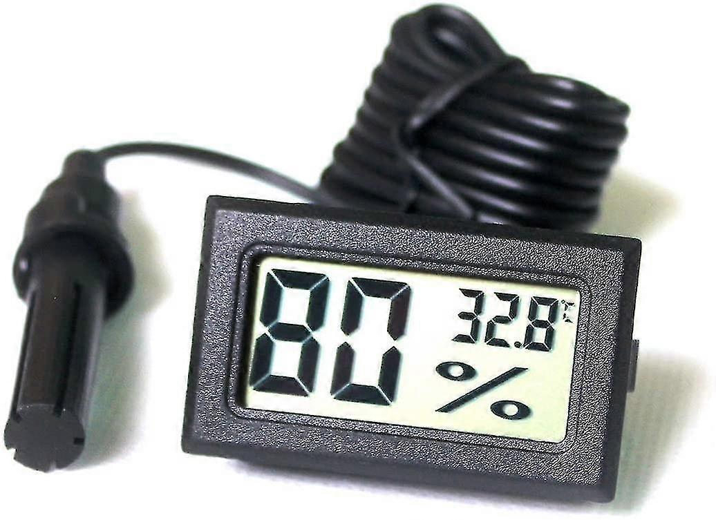 Integrated Digital Tuner Thermometer Hygrometer With External Probe For Poultry Reptile Aquarium Incubator