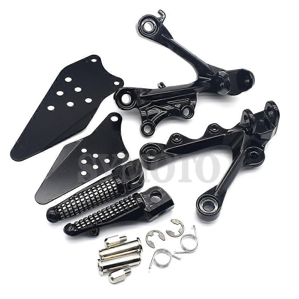 Motorcycle Front Footpegs Foot Pegs Footrest Pedals Bracket For KAWASAKI ZX6R ZX6R ZX 6R ZX636 2009 2010 2011 2012 2013 2014