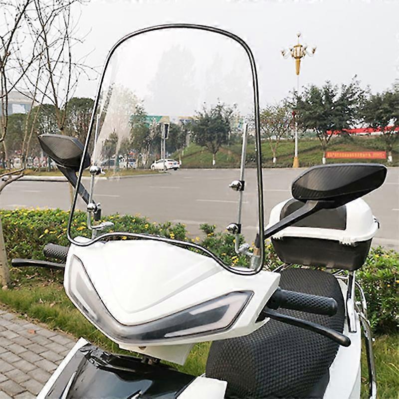 Bicycle Motorcycle Universal  Windshield Windshield High-Definition Transparent Motorcycle PC Windshield Adjustable Aerofoil