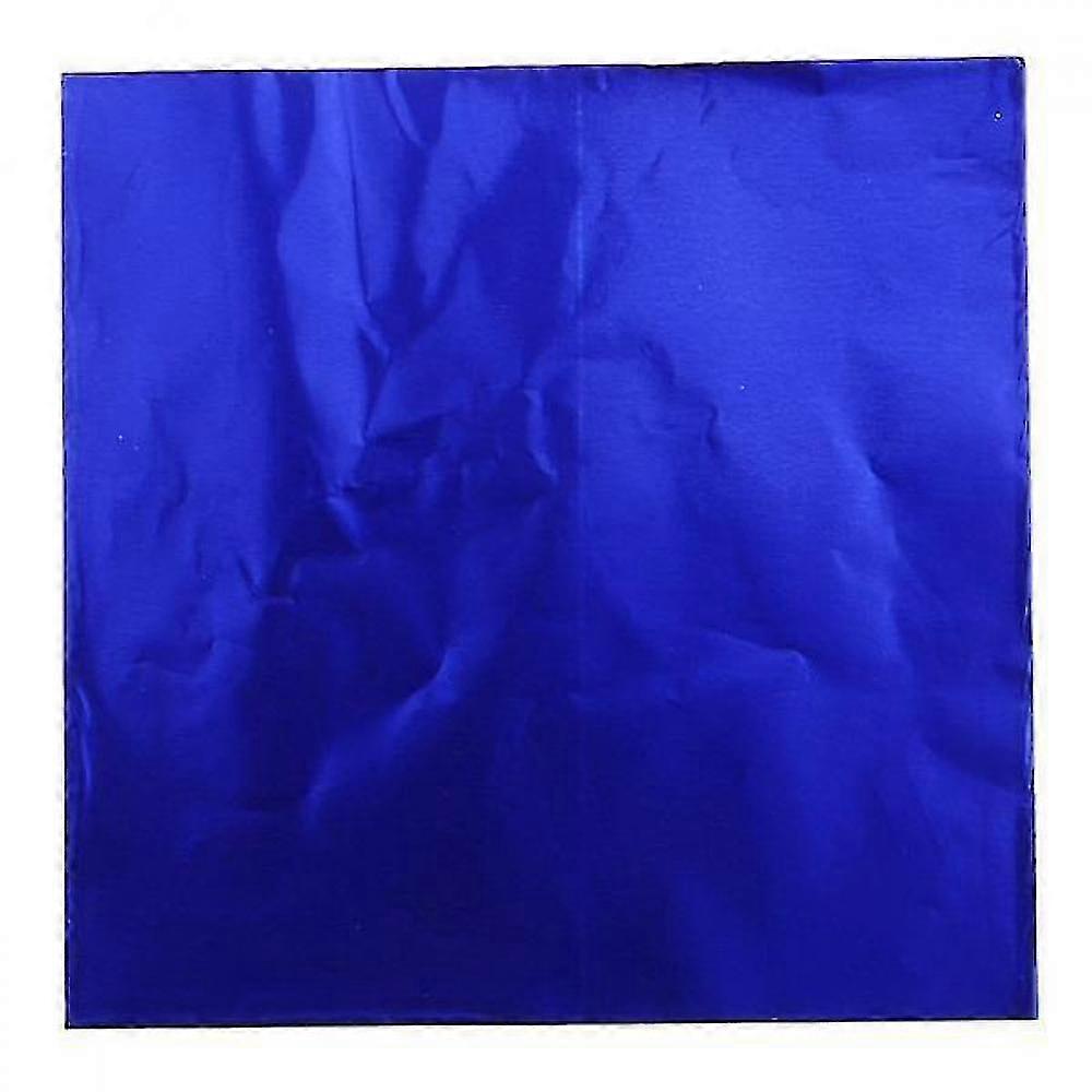 Shdd 3x100x Chocolate Candy Package Foil Paper Aluminum Tinfoil Wrappers Royal Blue