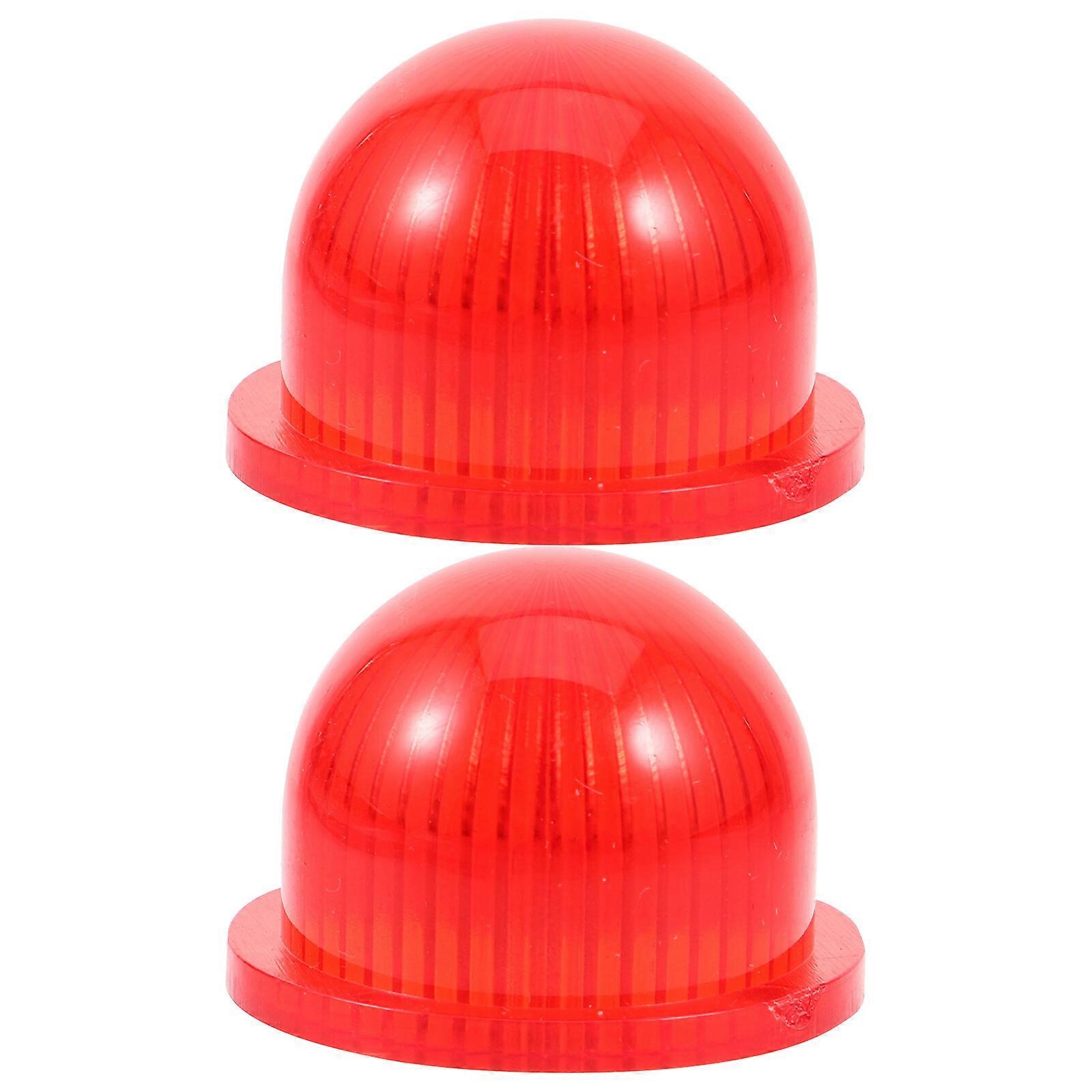 2pcs Signal Warning Lampshade Warning Lamp Shell Warning Light Cover Decor Accessory