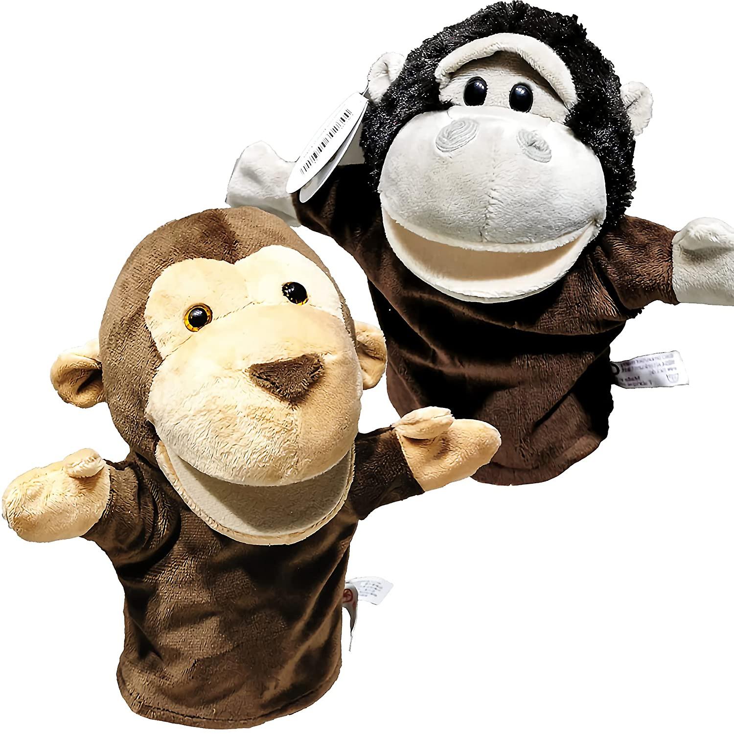 Hand Puppets with Working Mouth Set of 2