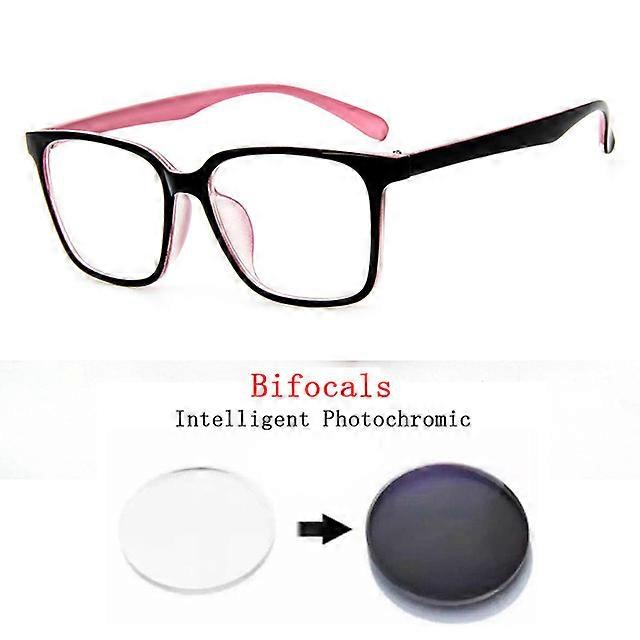 Intelligent Pochromic Bifocals Reading Glasses Magnifier For Women Men TR90