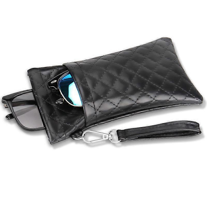 Glasses Case Soft with Leather Eyeglasses Pouch