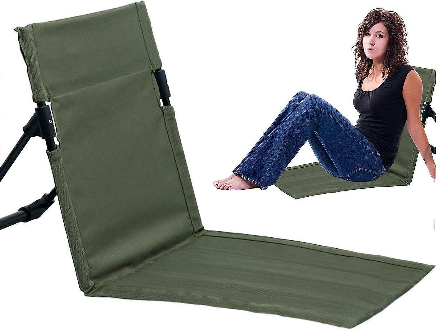 كرسي شاطئ قابل للطي ، كرسي شاطئ قابل للطي في الهواء الطلق ، كرسي سفر ، وسادة دعم مسند ظهر للشاطئ ، مناسب للتخييم