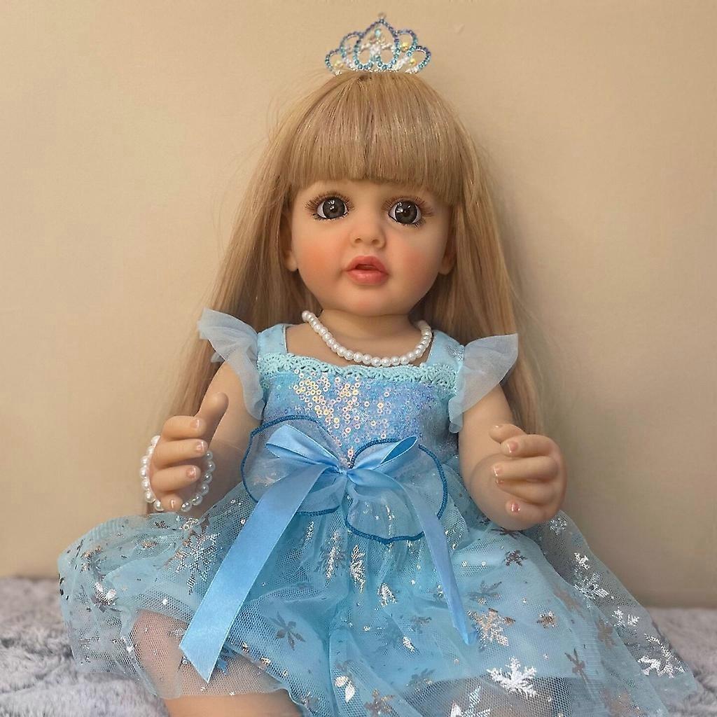 RUNGQIANY 55cm Bambola Reborns Artigianato Baby Doll Natalizio Bambini E Bambine Regali Per Giocattoli Bambole Reborn In Silicone Regali Di Natale Bambole Reborn Femmina Giocattoli Per Bambini