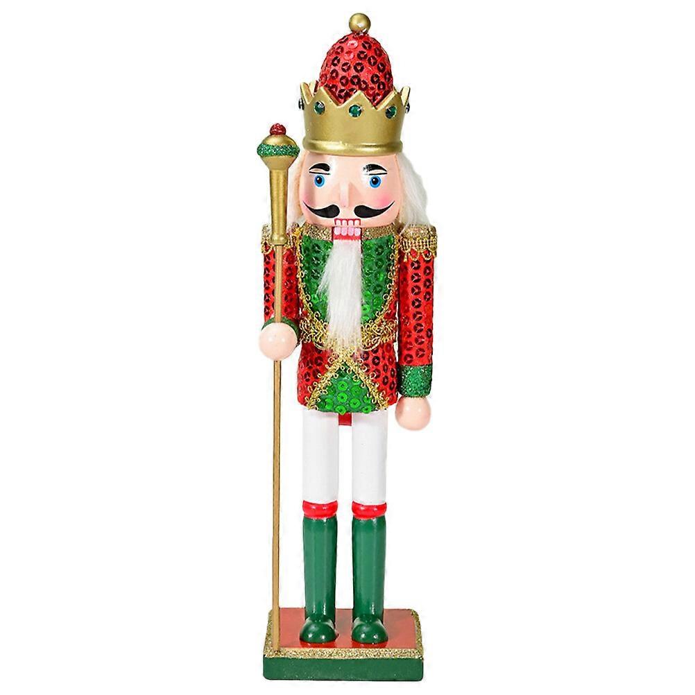 Festival Nutcracker Home Decor Wood Nutcracker Soldier Xmas Party Desktop Ornament
