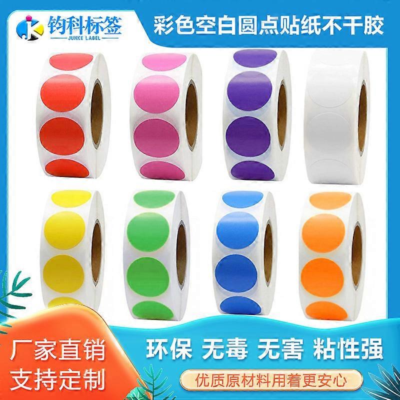 10 Rolls of Colored Dot Stickers Round Color Coding Labels Portable Colored Round Labels Stickers