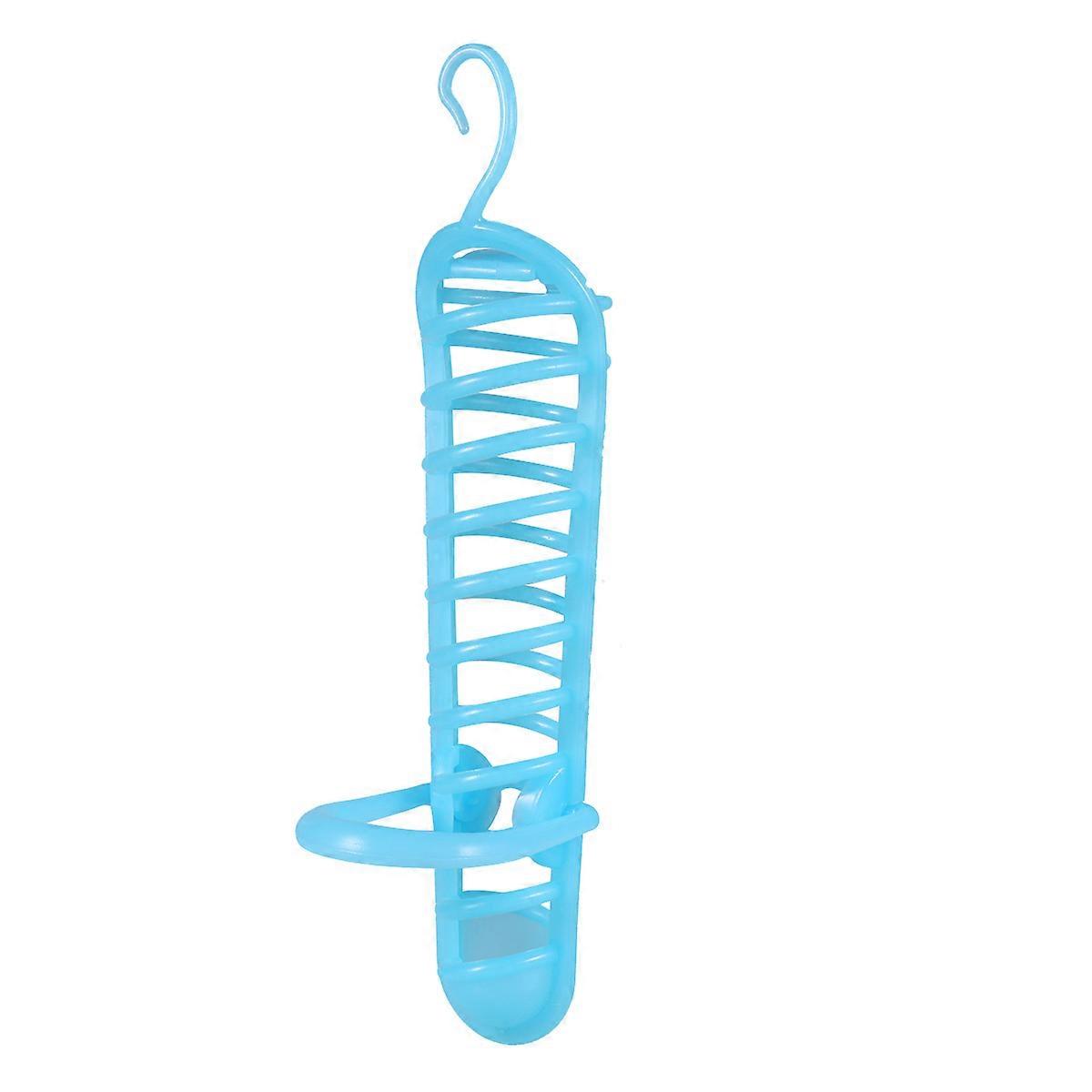 Parrot Food Rack Simple Parrot Fruits Feeding Hanging Rack Device Parrot Toy Plaything for Pet (Blue)