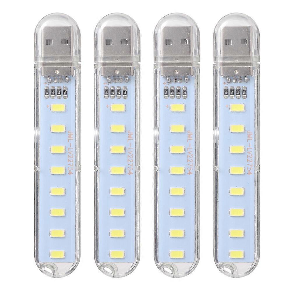 4pcs LED Night Light 8-LED Creative Mini Desk Lamp Reading Light Accessory