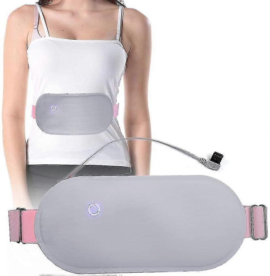 Menstrual Heating Pad, Electric Waist Heating Pad And Massage Belt Heating Vibrating Massage Belt Heating Waist Belt Usb Electric Heating Waist Belt W