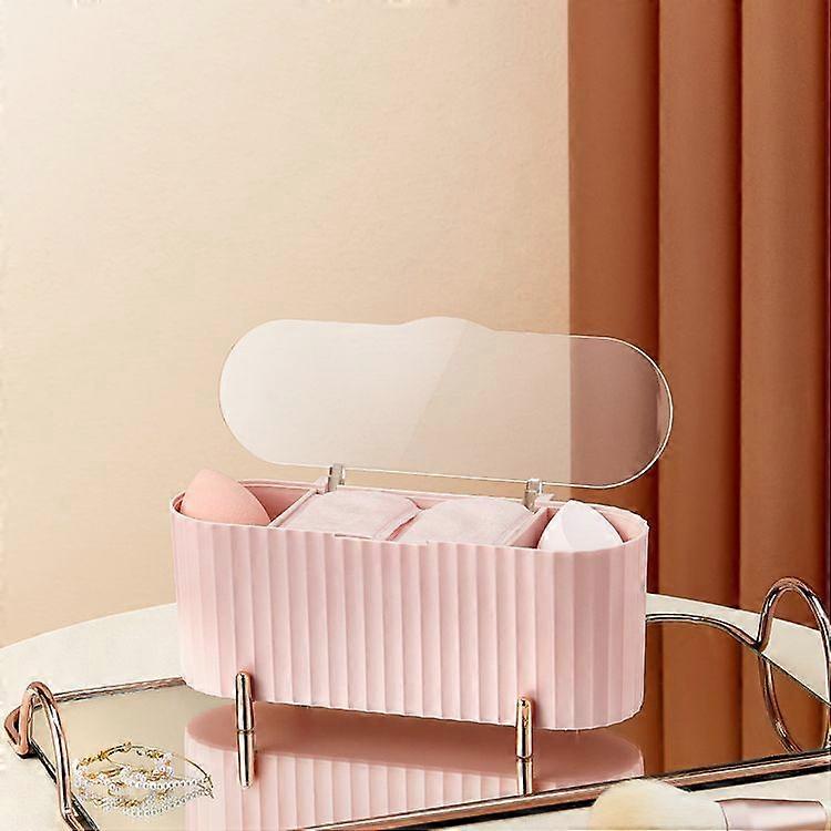 Pink cosmetic storage box