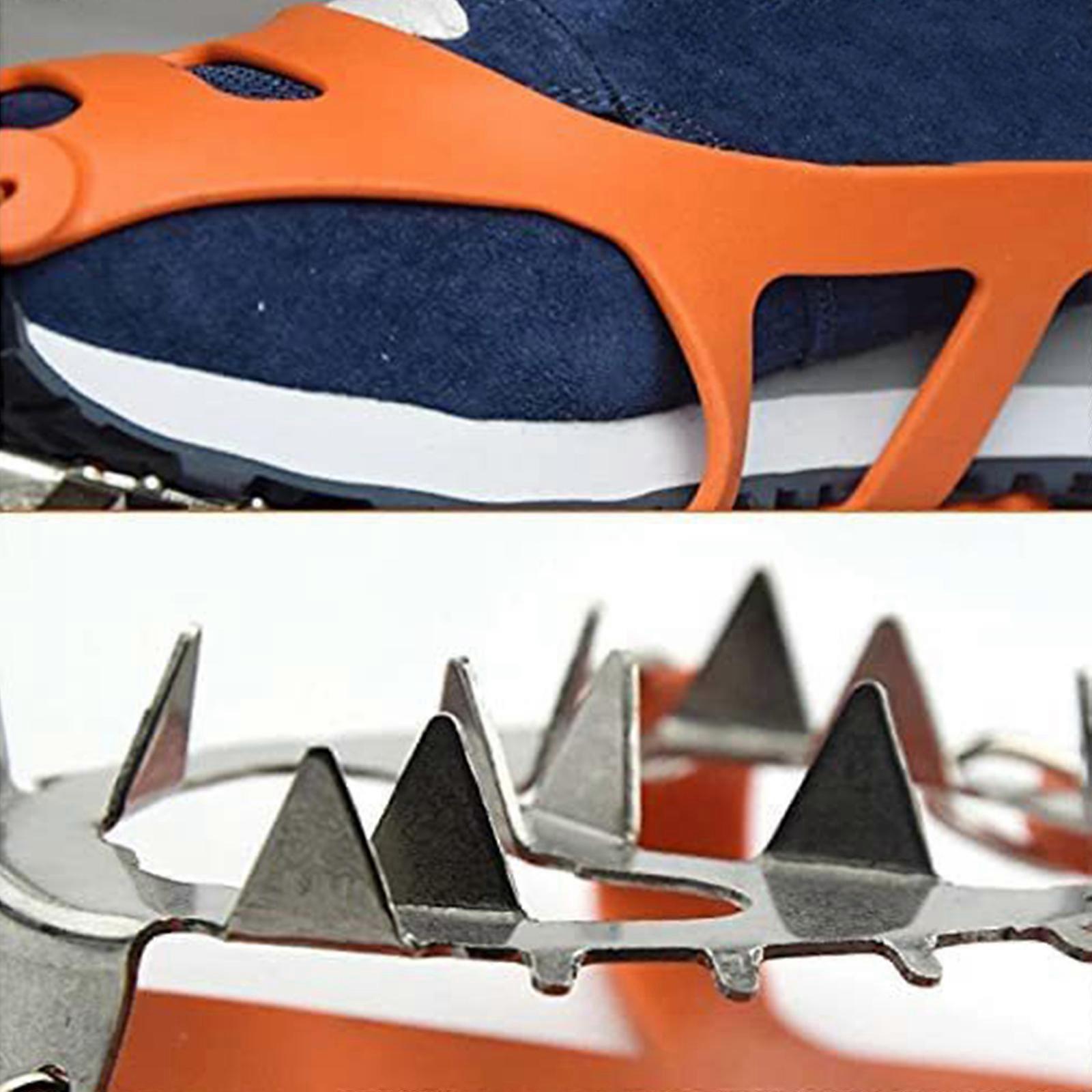 Nejlepší nabídka-Kopačky na boty Spike 8 zubů Ledový sníh Mačky Lyžování a snowboarding Protiskluzový horolezecký chapadlo z nerezové oceli