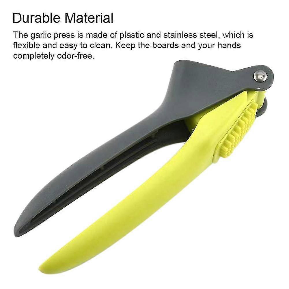 Long Handle Garlic Press Ginger Home Kitchen Squeeze Energy Saving