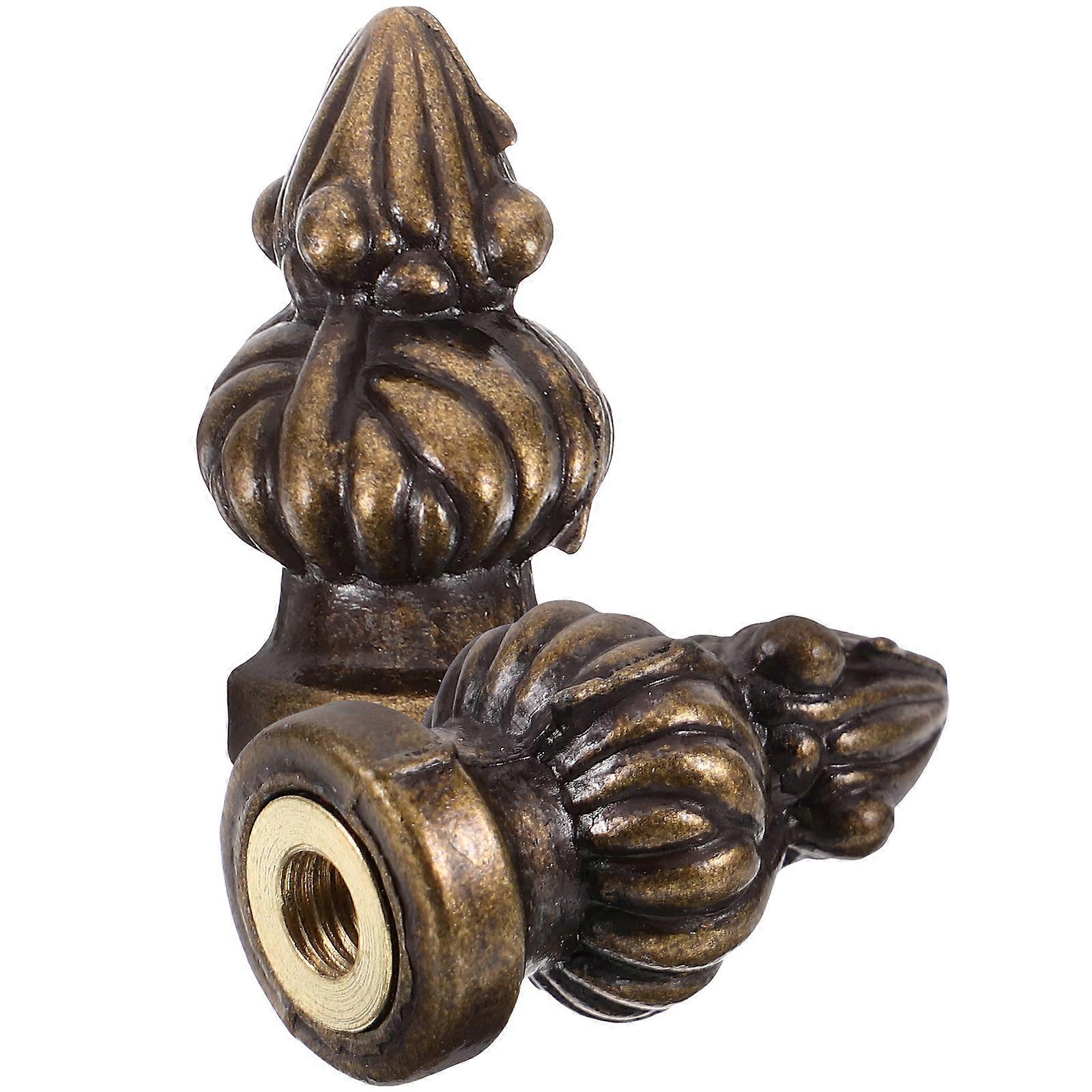 2pcs Lamp Finials Decorative Lamp Knob Lamp Shade Finials Table Light Caps Knobs