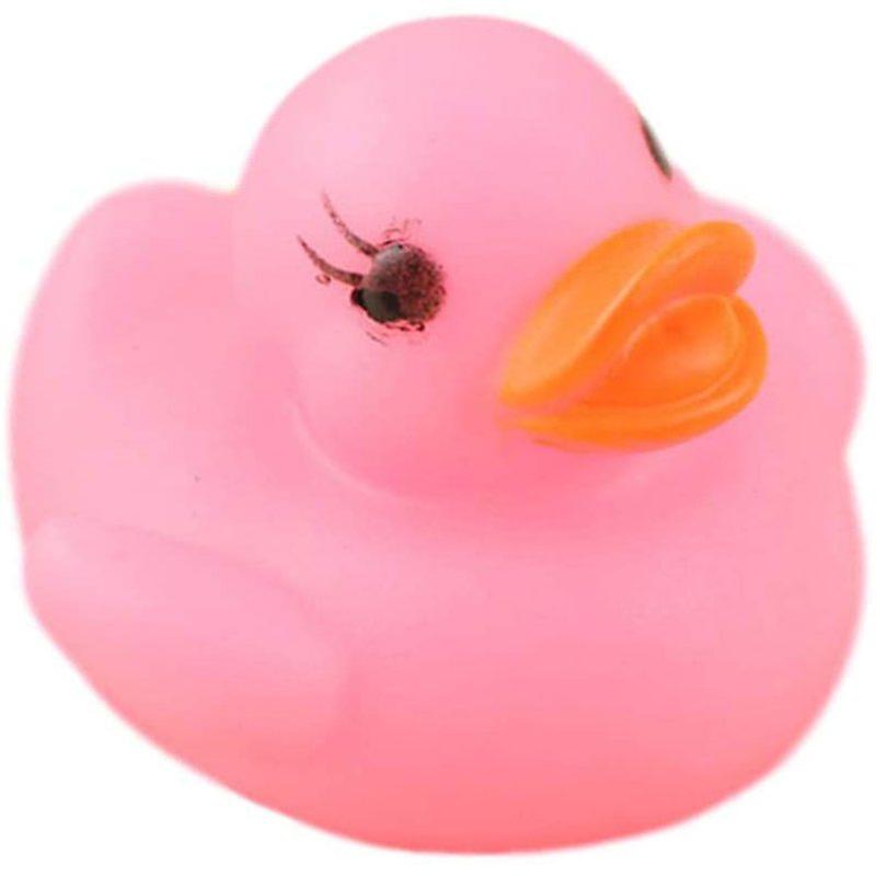 Classic Rubber Duck Bath Toy LED Water Sensor Luminous Duck Floating In Water Flashing Little Duck f