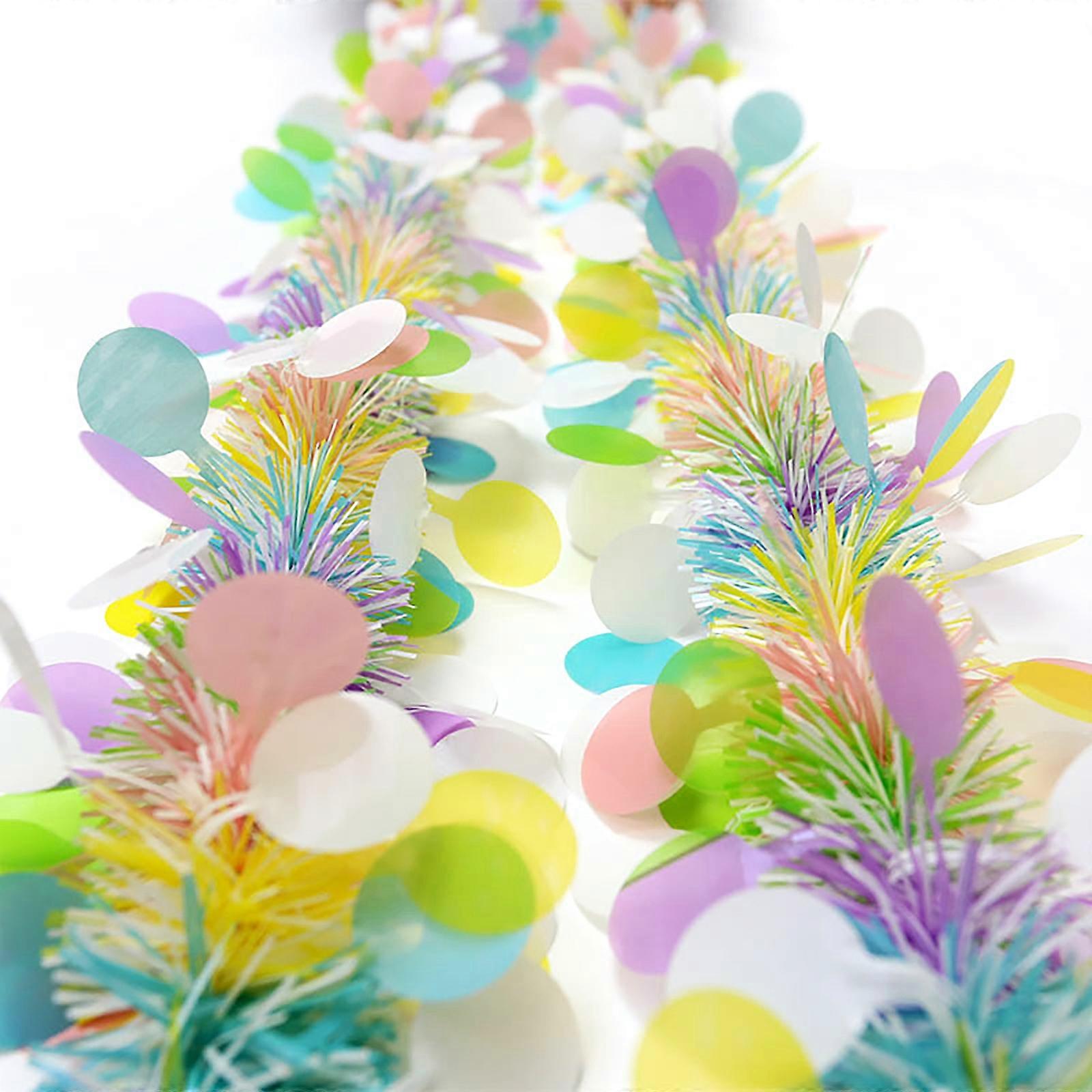 78.7 Inch Scene Is Decorated With Colored Round Strips And Decorated With Easter Parties