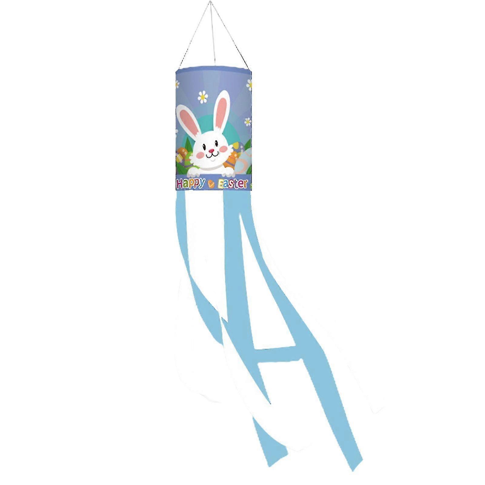 Flag Pendant Exquisite Patterns Bright Color Happy Easter Rabbit Pattern Garden Flag Festival Supplies