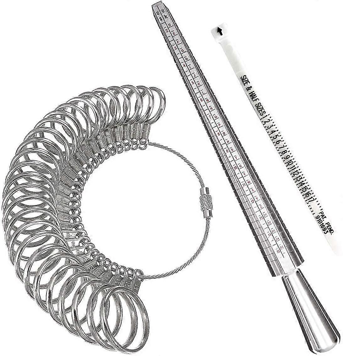 Ring Sizer Measuring Tool,Aluminum Ring Mandrel And Finger Gauges