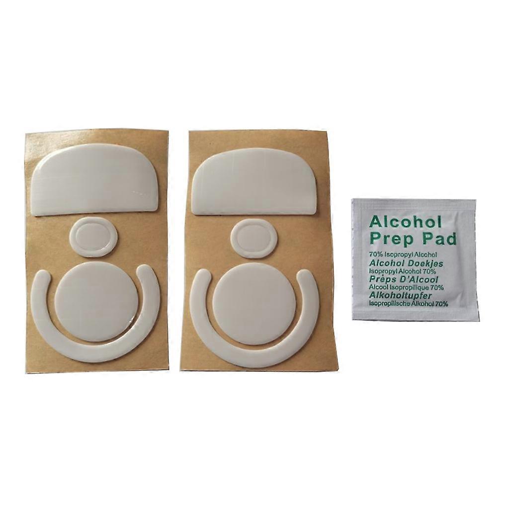 2 Sets Mouse Skates Mouse Feet Curved Edge for Logitech G Pro X Superlight Mouse Glides Pad 0.6mm Thickness