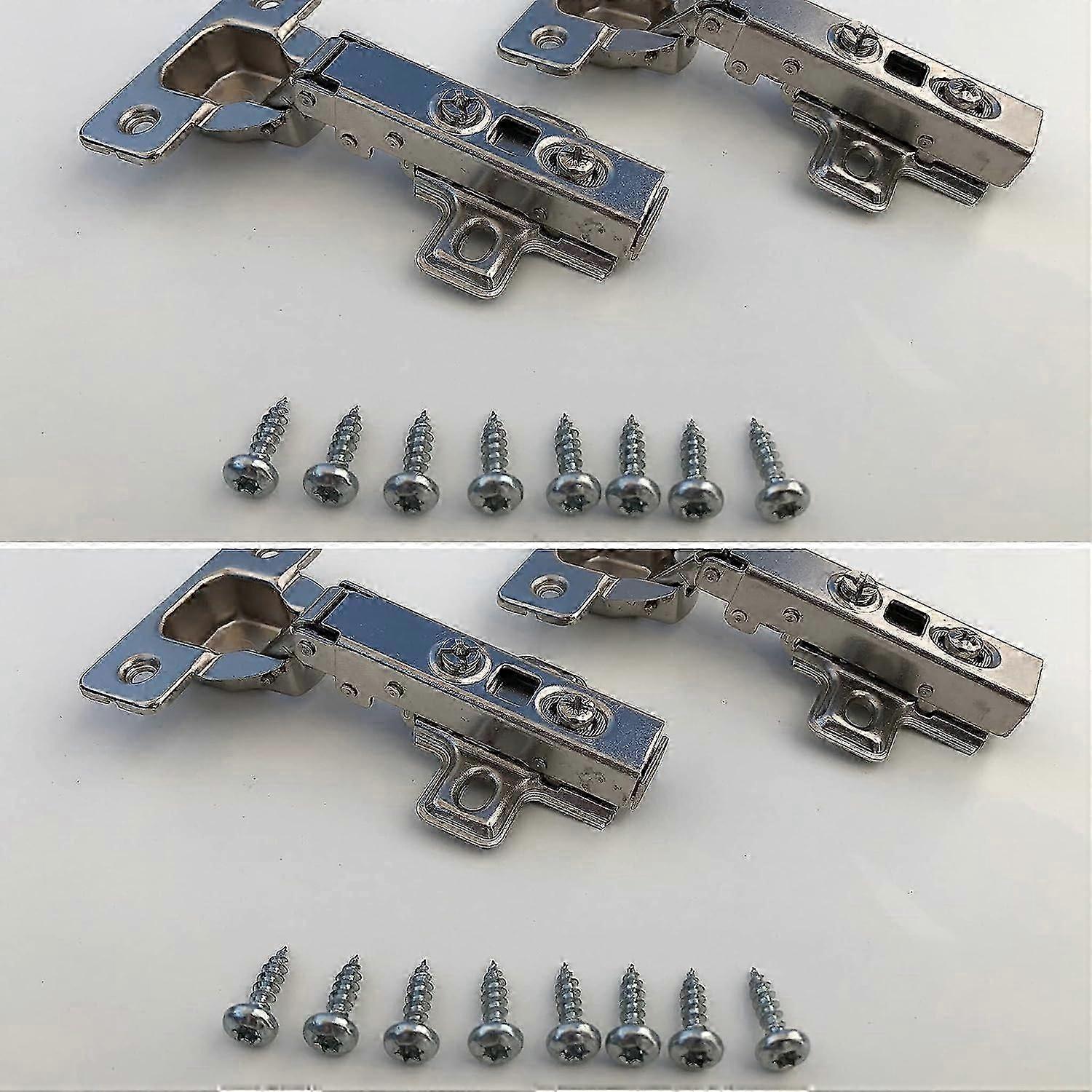 4-piece soft-closing hinge with 4 hinges and 16 screws