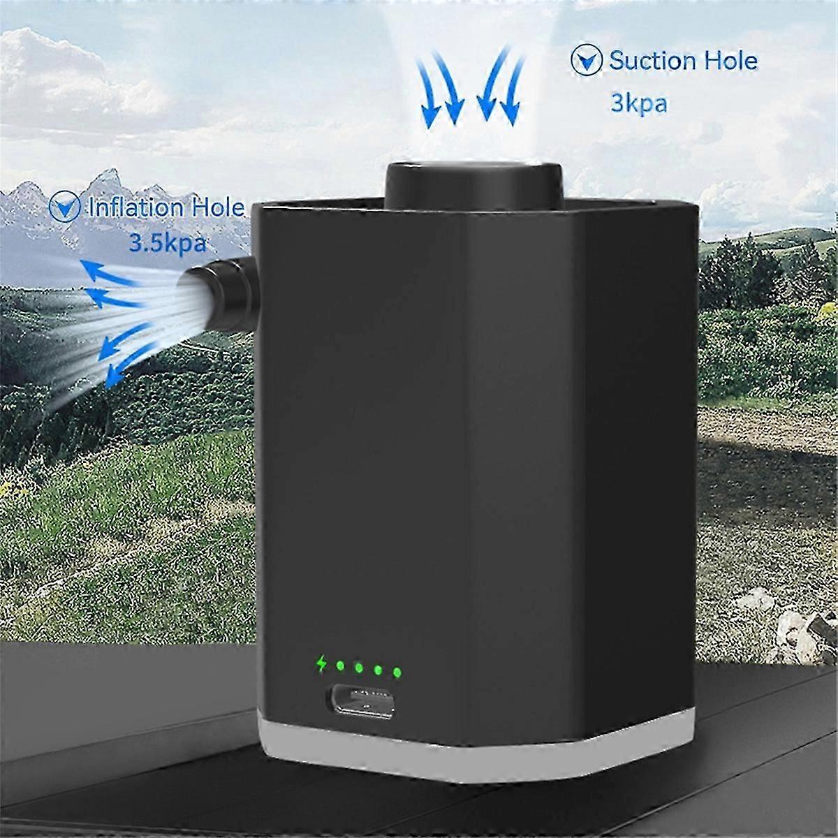 Portable Electric Air Pump Rechargeable Wireless Inflator For Swimming Rings Inflatable Sofas More - Compact Efficient