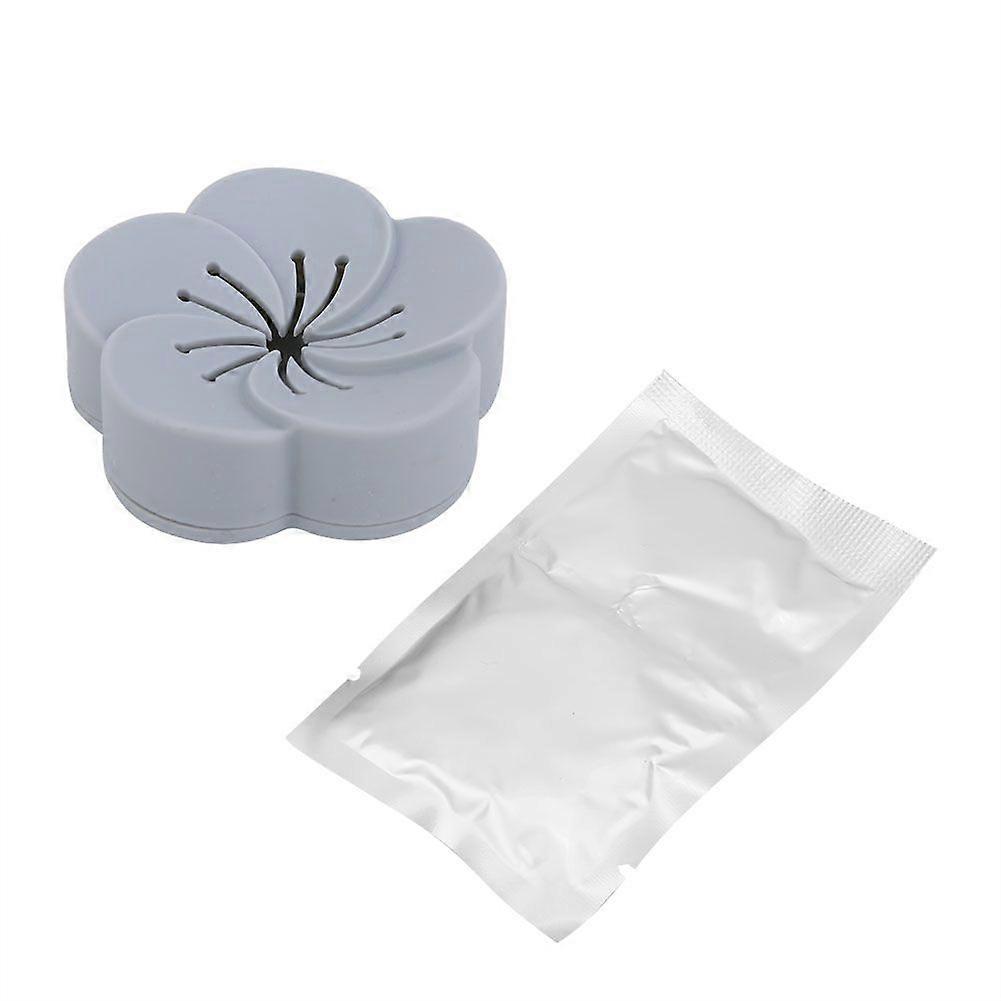 独創性花の形家庭用寝室のワードローブデオドラントボックス臭取り剤(グレー)