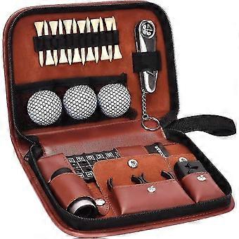 Golf Gifts for Men and Women, Golf Accessories Set with Hi-End Case, Golf Balls, Rangefinder, Golf Tees, Brush, Multifunctional Divot Knife, Scorer, G