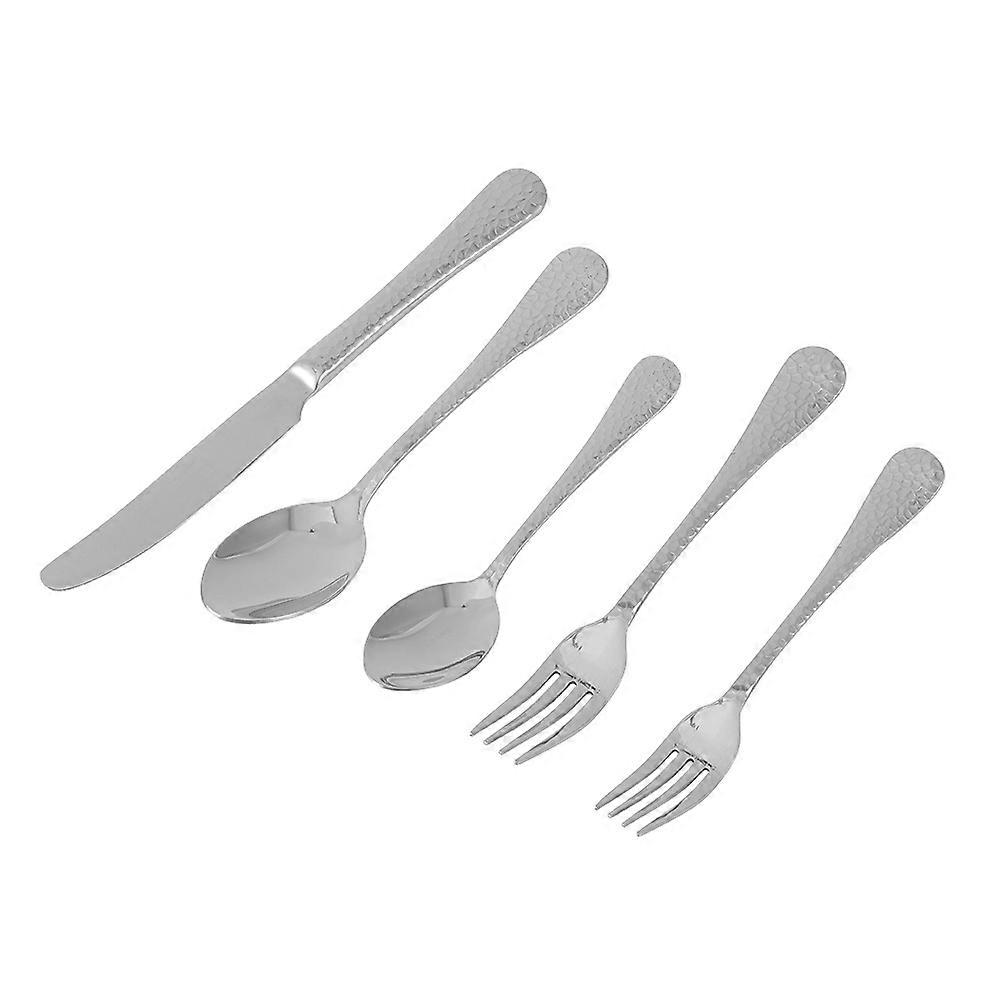 5-Piece Tableware High-End Cutlery Set Stainless Steel Tableware Gift Silverware Set