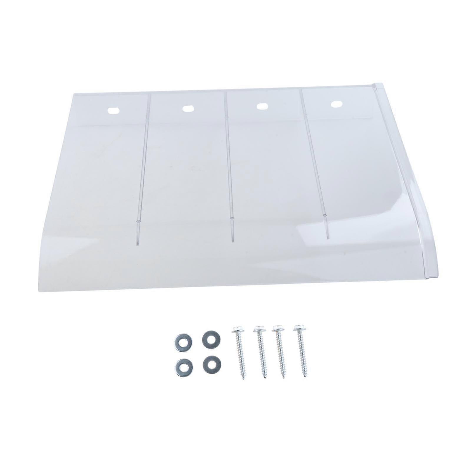 مظلة النافذة لوحة PC مقاومة الصدمات مظلة الباب الأمامي للمرآب الخارجي 40 سم × 35 سم