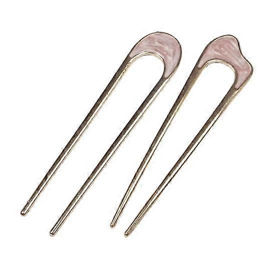 2 stuks haar vork Franse twist kapsels u-vormige haarclip duurzame schelp haar stick veelzijdig haaraccessoire